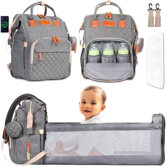 Diaper Backpack with Changing Station