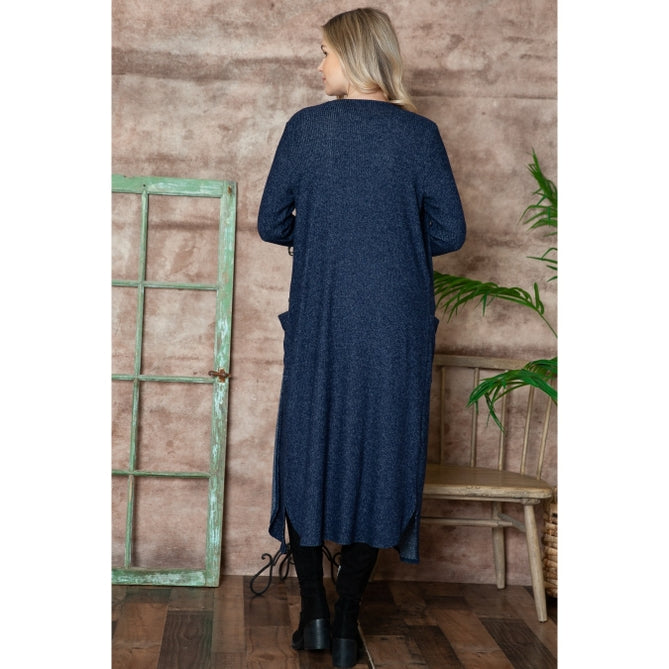 Maternity Warm Long Maxi Cardigan