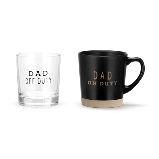 Dad Duty Mug and Glass Set